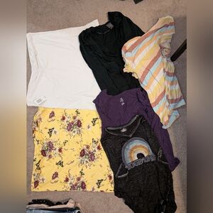 torrid Black Graphic Tank Top with Rainbow Design